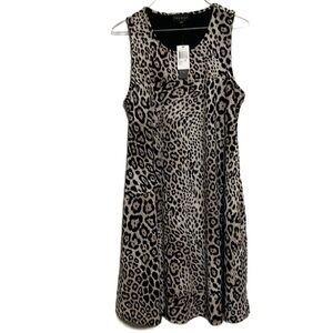 PREMISE Leopard Dress, Multi Colors, Size Medium